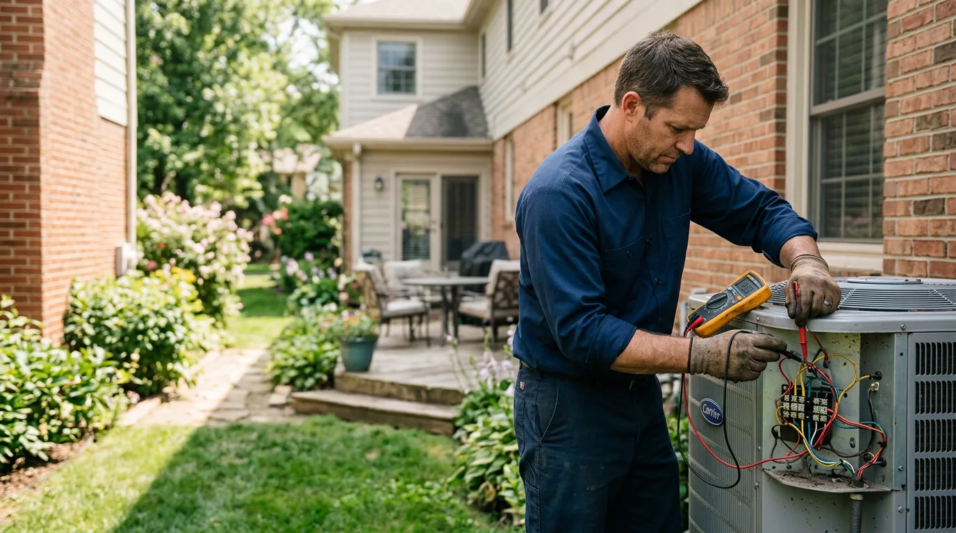 HVAC technician working near May, TX